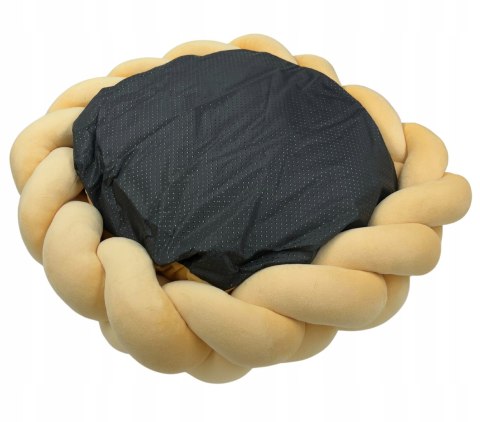 Legowisko okrągłe dla psa kota 60 cm PLECIONE NOWOCZESNE L SZARE 11-2 Legowisko okrągłe dla psa kota 60 cm PLECIONE NOWOCZESNE L SZARE 11-2