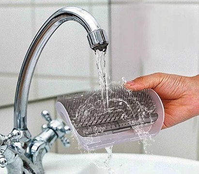 Szczotka narożna różowa dla kota narożna DRAPAK+KOCIMIĘTKA 50CZ