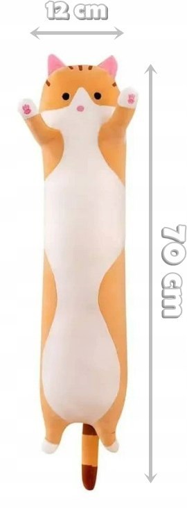 DŁUGI LUCEK XL KOTEK Maskotka RUDY KOT PODUSZKA MIĘCIUTKA 70cm DEFEKT DŁUGI LUCEK XL KOTEK Maskotka RUDY KOT PODUSZKA MIĘCIUTKA 70cm DEFEKT
