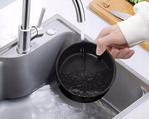Miska dla psa kota M z podkładką MISECZKA ceramiczna 51 biała
