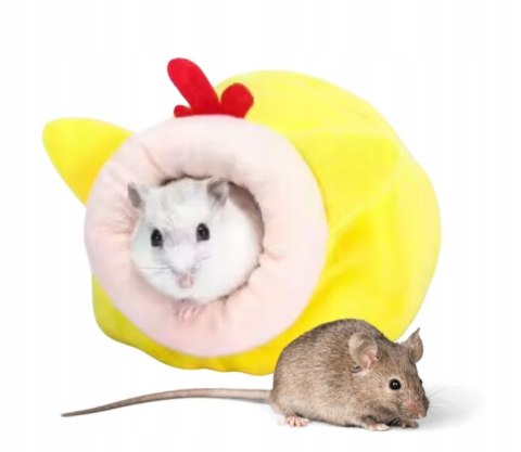 BUDKA LEGOWISKO DOMEK DLA MYSZKI małych gryzoni chomika żółte Q13 BUDKA LEGOWISKO DOMEK DLA MYSZKI małych gryzoni chomika żółte Q13