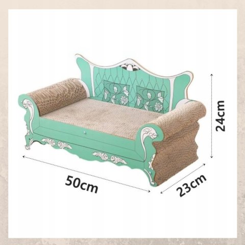 Kartonowy Drapak dla kota Legowisko Duże sofa karton posłanie tekturoweSP01