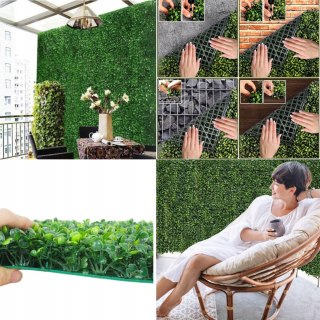 Sztuczna Ogrodowa Trawa Bukszpan Na Balkon Taras 40x60 Zasłona Bukszpan YH4